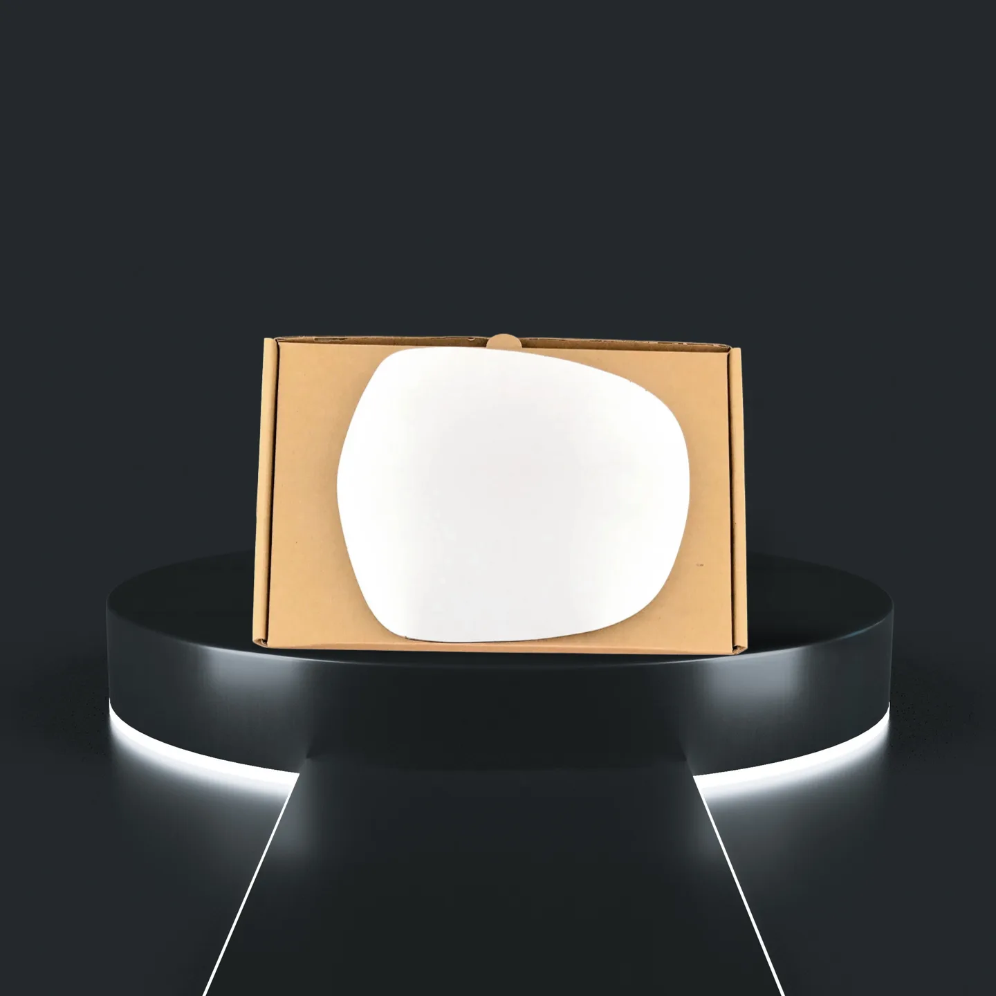 Toyota Landcruiser Prado Right Convex Stick-on Mirror Glass (2009–2016)