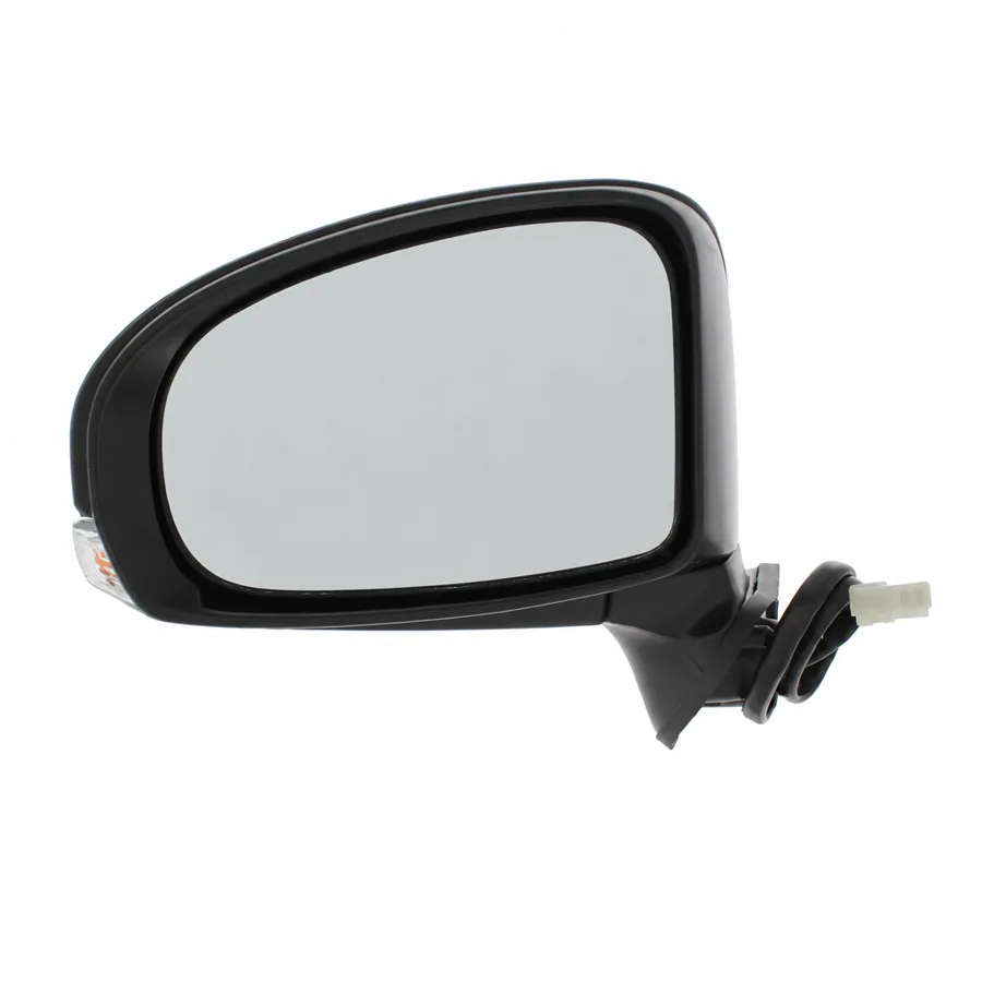 Toyota Prius Left Heated Power Folding Complete Mirror Unit, Paintable - Black (2009–2016) — photograph 3