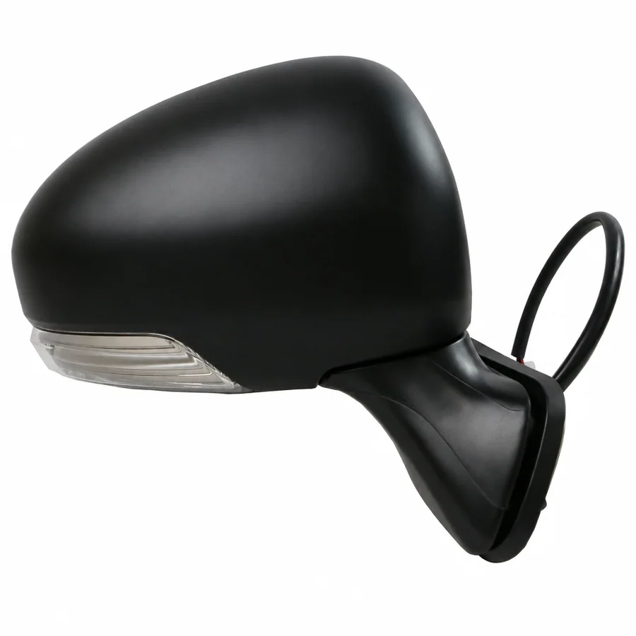 Toyota Prius Right Heated Electric Complete Mirror Unit, Paintable - Black (2009–2016)