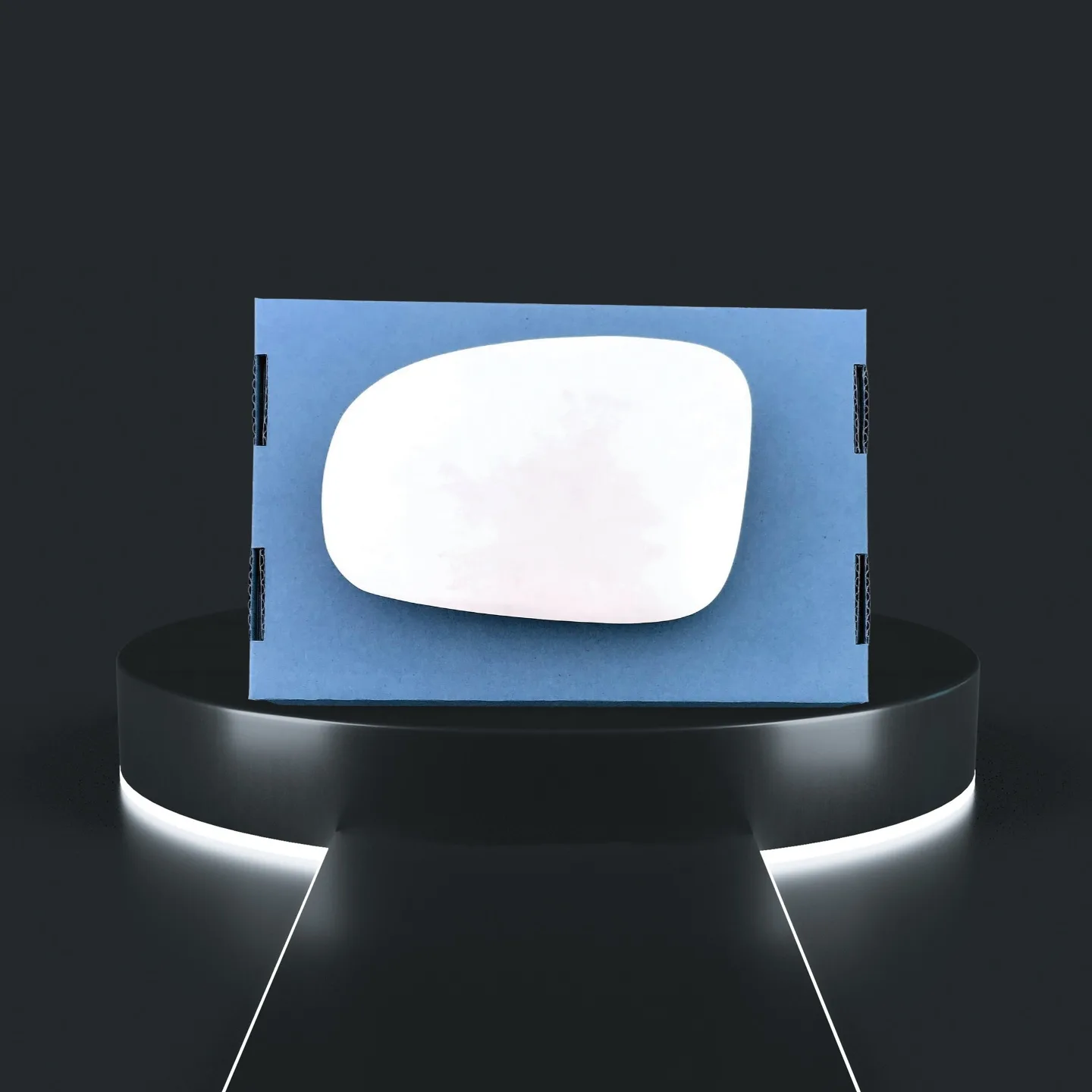 Toyota Prius+ Left Convex Stick-on Mirror Glass (2012–2020)