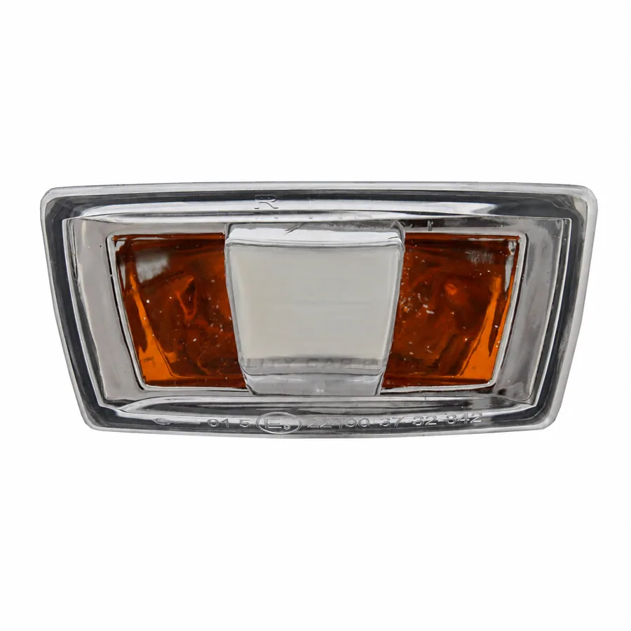 Vauxhall Adam Right Side Repeater (2012–2020) — Lens colour: Chrome Edging - Amber Background - Chrome Centre