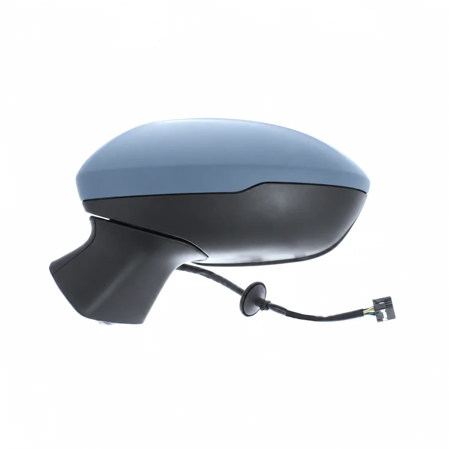 Vauxhall Astra Left Heated Power Folding Complete Mirror Unit, Primed (2015–2022) — 7 Pin Connector
