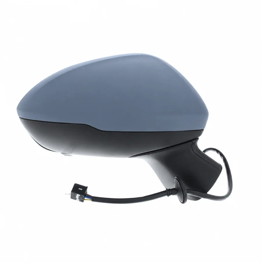 Vauxhall Astra Right Heated Power Folding Complete Mirror Unit, Primed (2015–2022) — 7 Pin Connector
