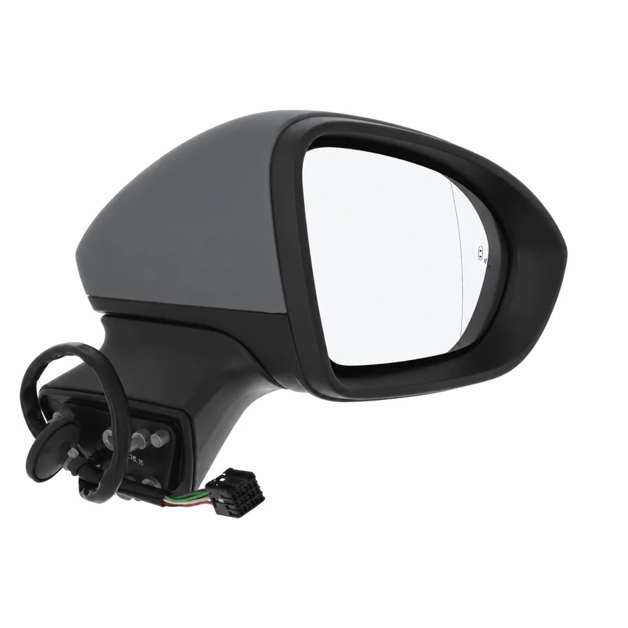 Vauxhall Astra Right Heated Power Folding Complete Mirror Unit, Primed (2015–2022) — Aspherical Glass With Blind Spot Detection Warning Light — photograph 2