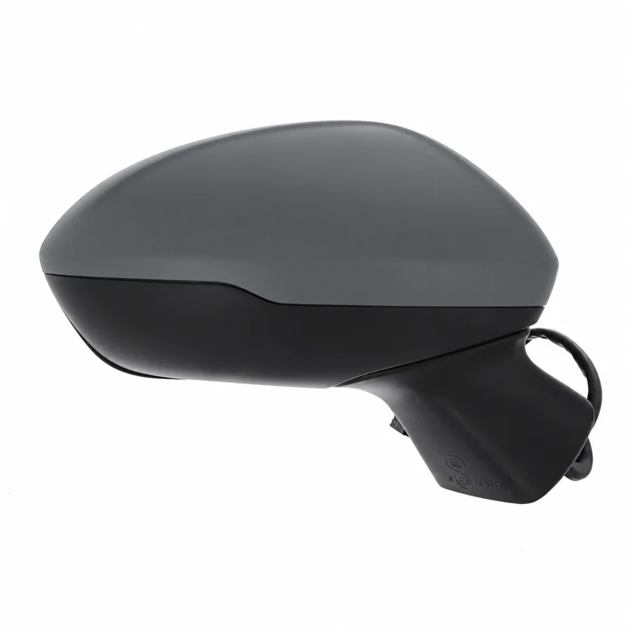 Vauxhall Astra Right Heated Power Folding Complete Mirror Unit, Primed (2015–2022) — Aspherical Glass With Blind Spot Detection Warning Light