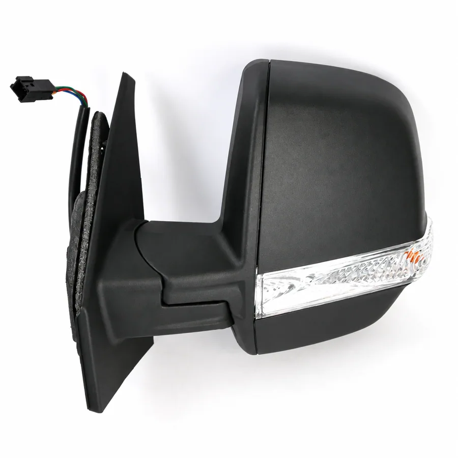 Vauxhall Combo Left Heated Electric Complete Mirror Unit, Black (2011–2018)