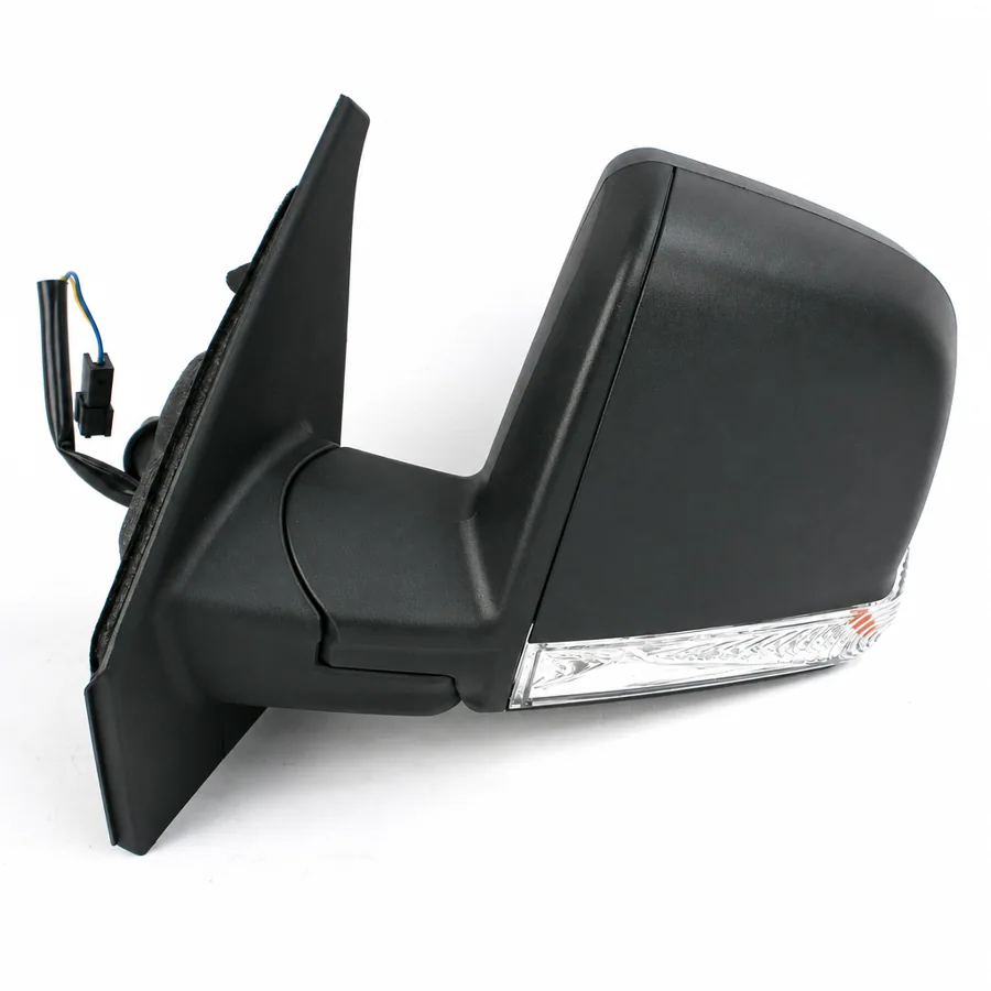 Vauxhall Combo Left Complete Mirror Unit, Black (2011–2018) — Single Glass
