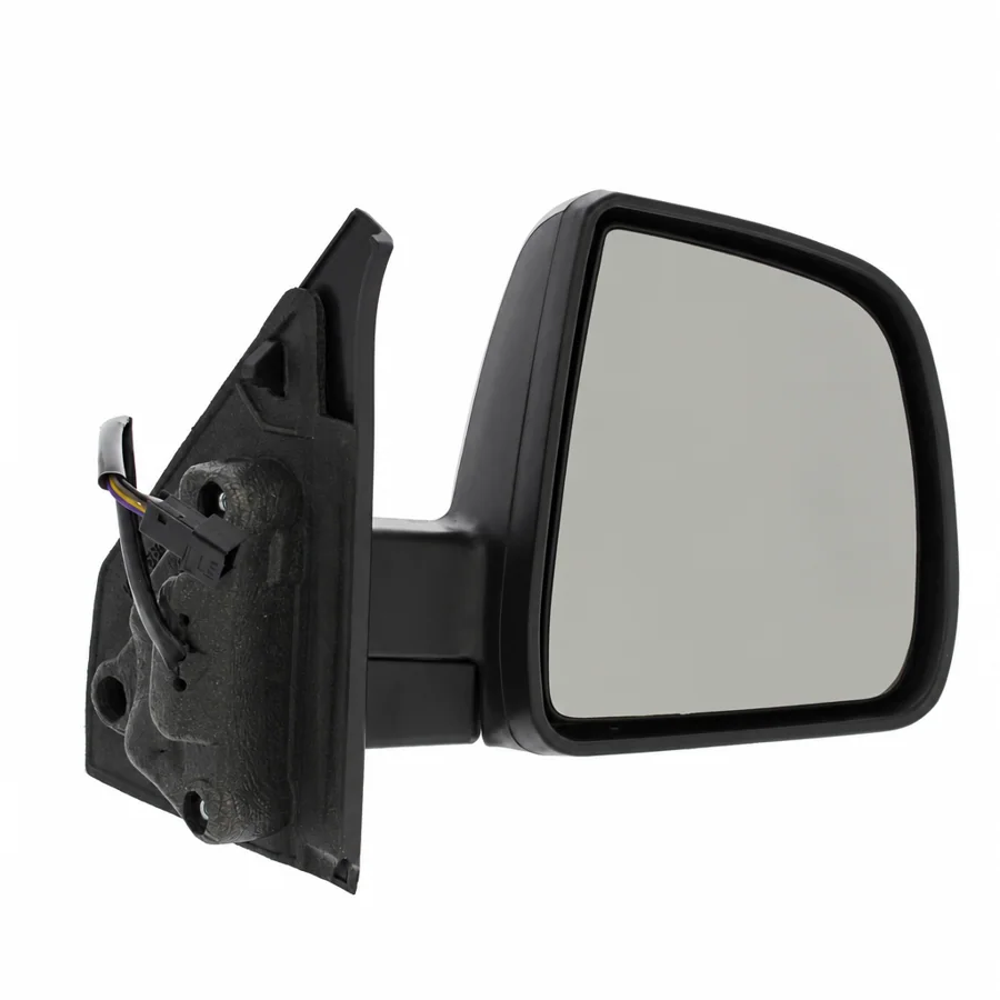 Vauxhall Combo Right Heated Electric Complete Mirror Unit, Primed (2011–2018) — Single Glass - 6 Pin Connector — photograph 2