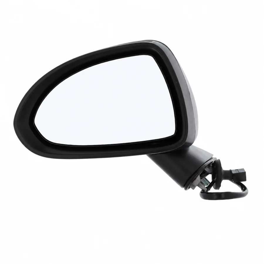 Vauxhall Corsa Left Heated Electric Complete Mirror Unit (2006–2020) — Black Arm & Primed Cover — photograph 2