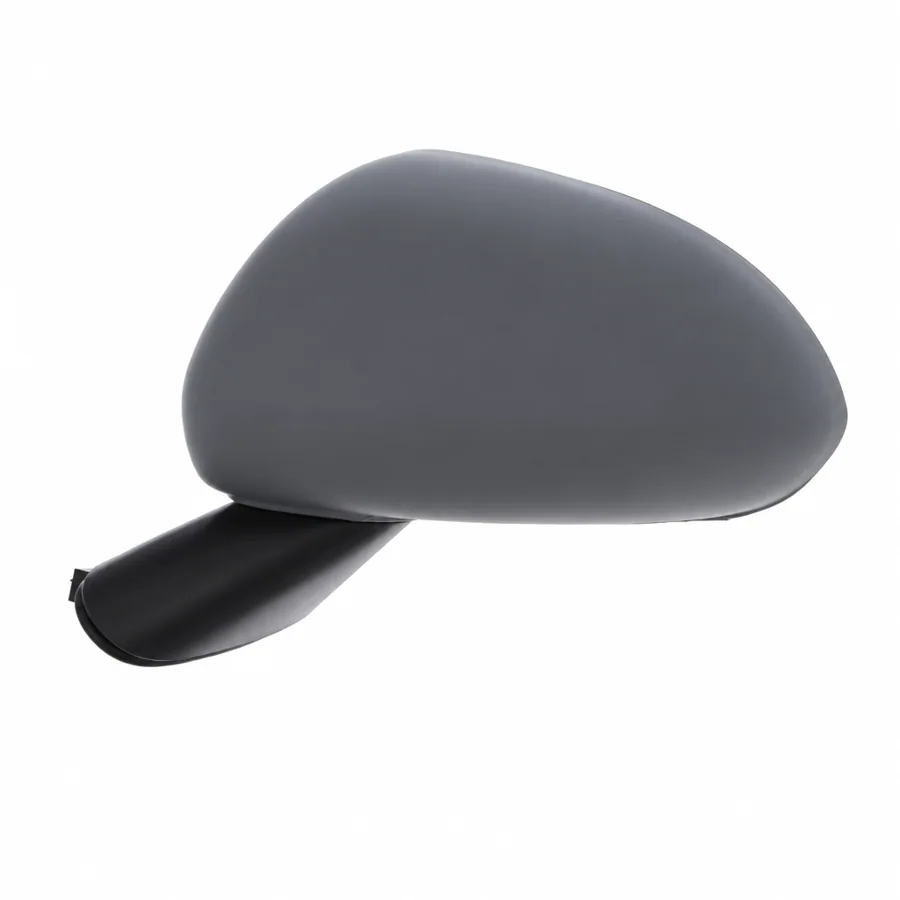 Vauxhall Corsa Left Heated Electric Complete Mirror Unit (2006–2020) — Black Arm & Primed Cover