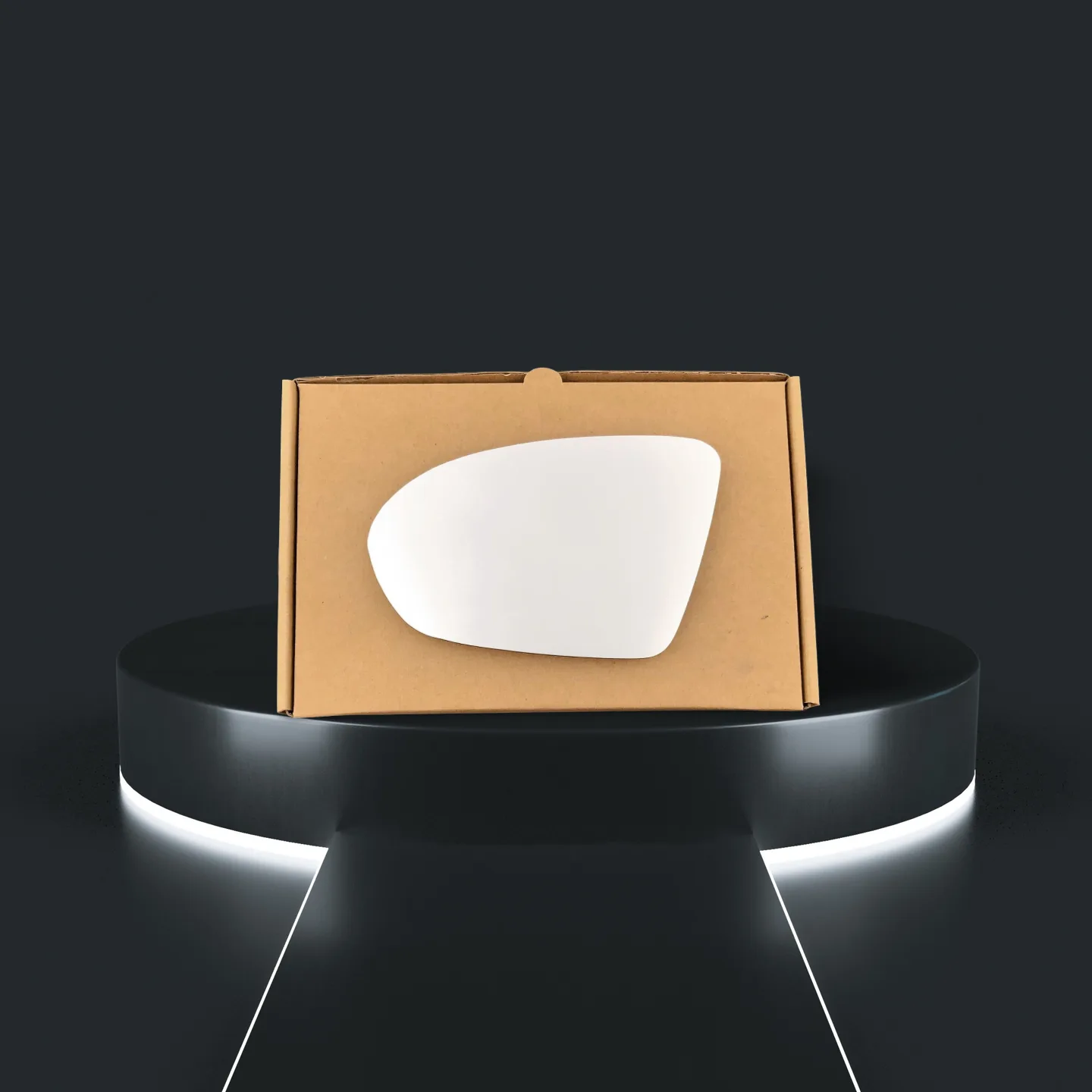 Vauxhall Insignia Left Convex Stick-on Mirror Glass (2017–2020)