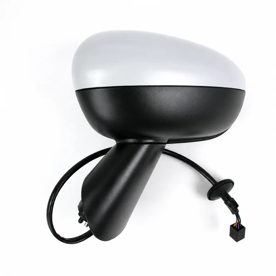 Vauxhall Meriva Left Heated Electric Complete Mirror Unit (2010–2017) — Black Arm & Primed Cover
