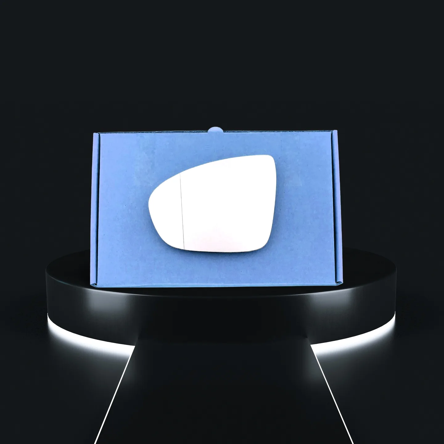 Vauxhall Meriva Left Convex Stick-on Mirror Glass (2010–2016)