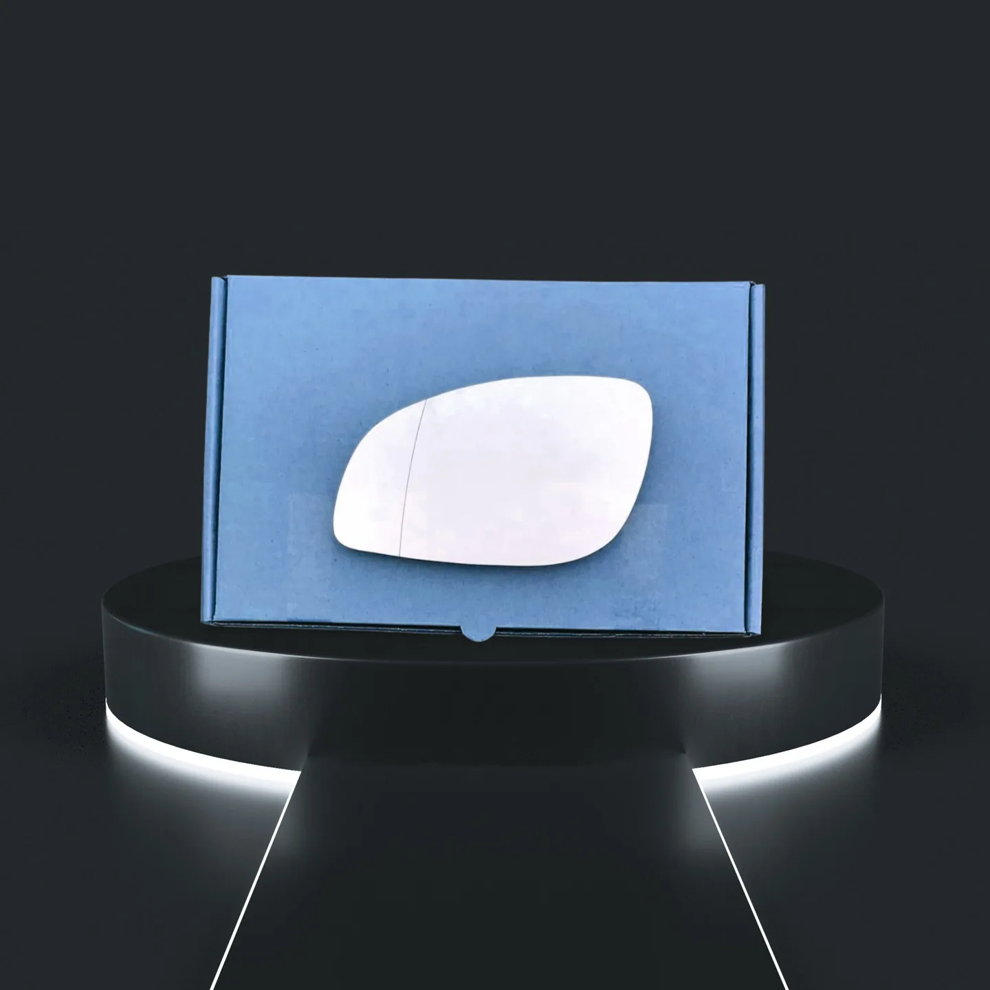 Vauxhall Vectra Left Convex Stick-on Mirror Glass (2002–2008)