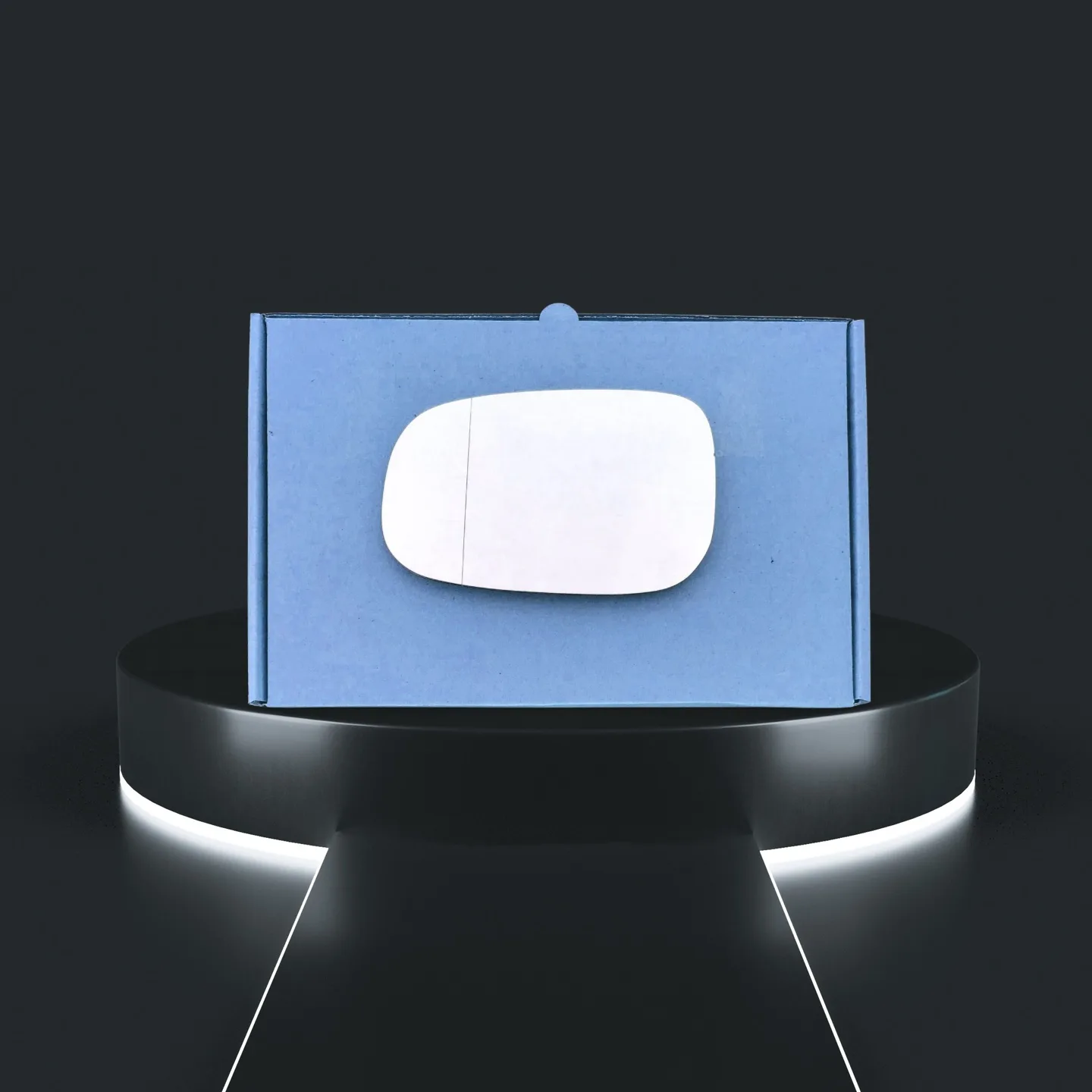 Volvo C30 Left Wide Angle Stick-on Mirror Glass (2007–2009)