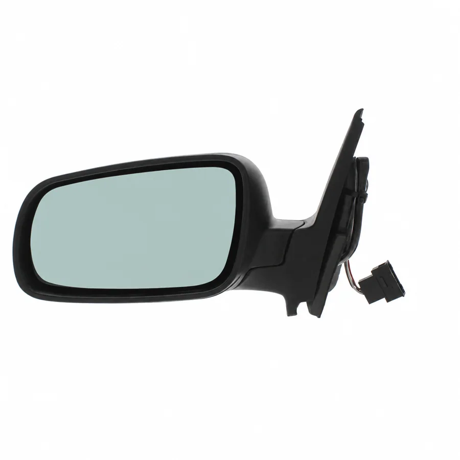 VW Bora Left Heated Electric Complete Mirror Unit, Paintable - Black (1999–2005) — photograph 3