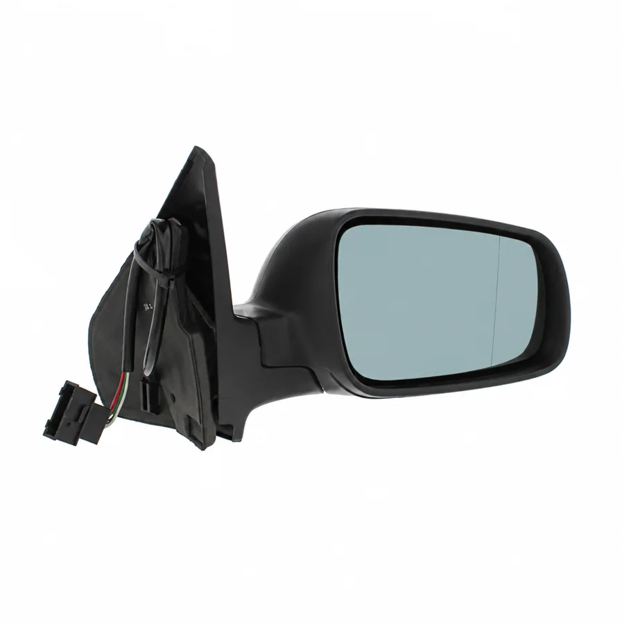 VW Bora Right Heated Electric Complete Mirror Unit, Paintable - Black (1999–2005) — photograph 3