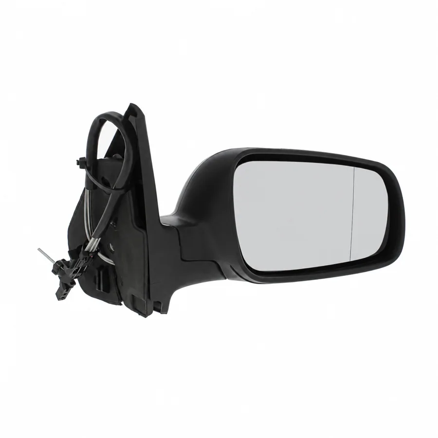 VW Bora Right Complete Mirror Unit, Paintable - Black (1999–2005) — photograph 3