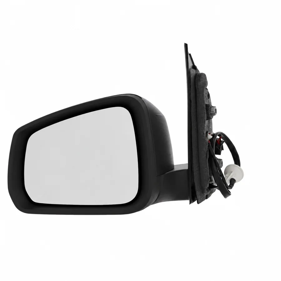 VW Caddy Left Heated Electric Complete Mirror Unit, Black - Textured (2021 onwards) — Convex Glass — photograph 2