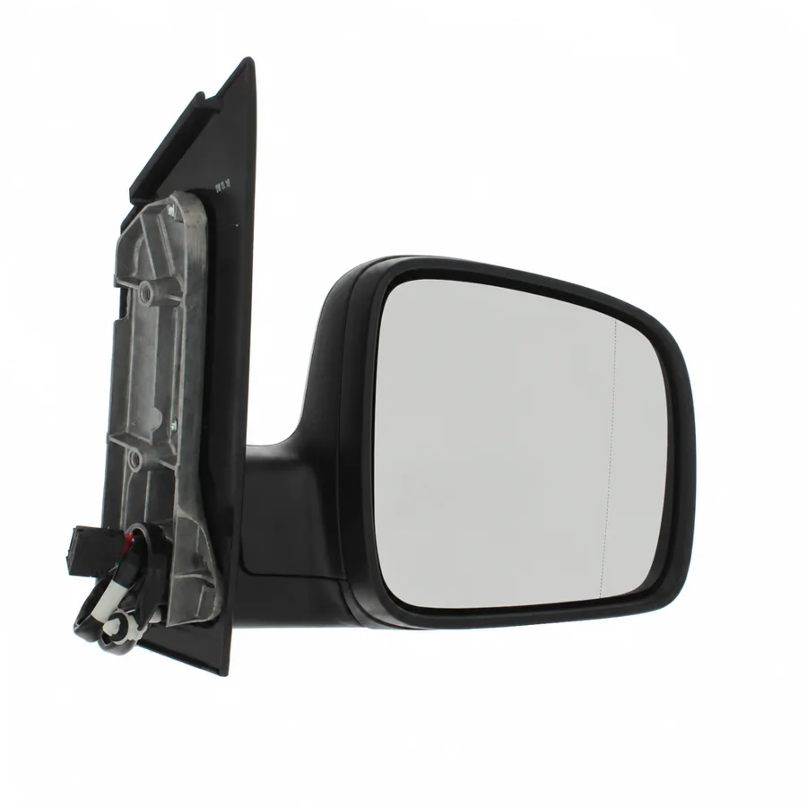 VW Caddy Right Heated Electric Complete Mirror Unit, Black (2004–2021) — photograph 3