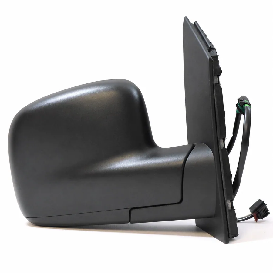 VW Caddy Right Heated Electric Complete Mirror Unit, Black (2004–2021)