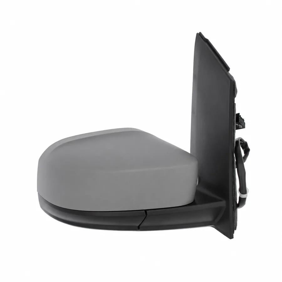 VW Caddy Right Heated Electric Complete Mirror Unit, Primed (2015–2021)