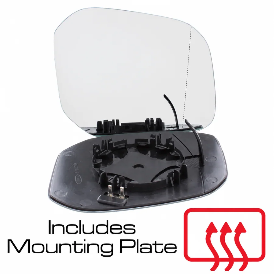 VW Caddy Right Heated Aspherical Mirror Glass (2015–2021)