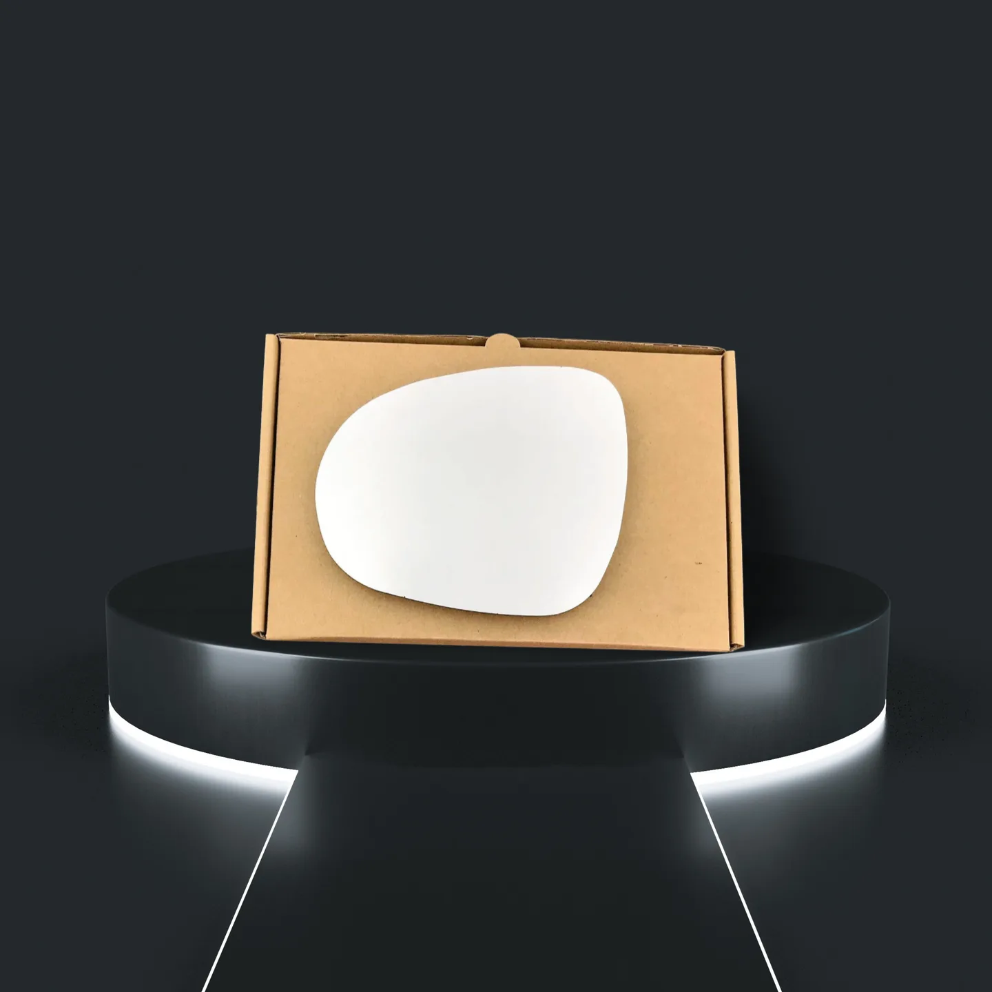 VW Caddy Left Convex Stick-on Mirror Glass (2017–2021)