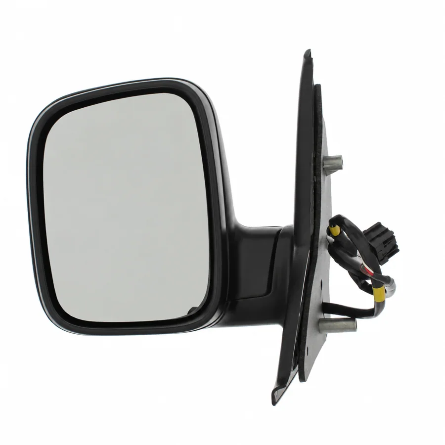 VW Caravelle Left Heated Electric Complete Mirror Unit, Black (2003–2010) — photograph 3