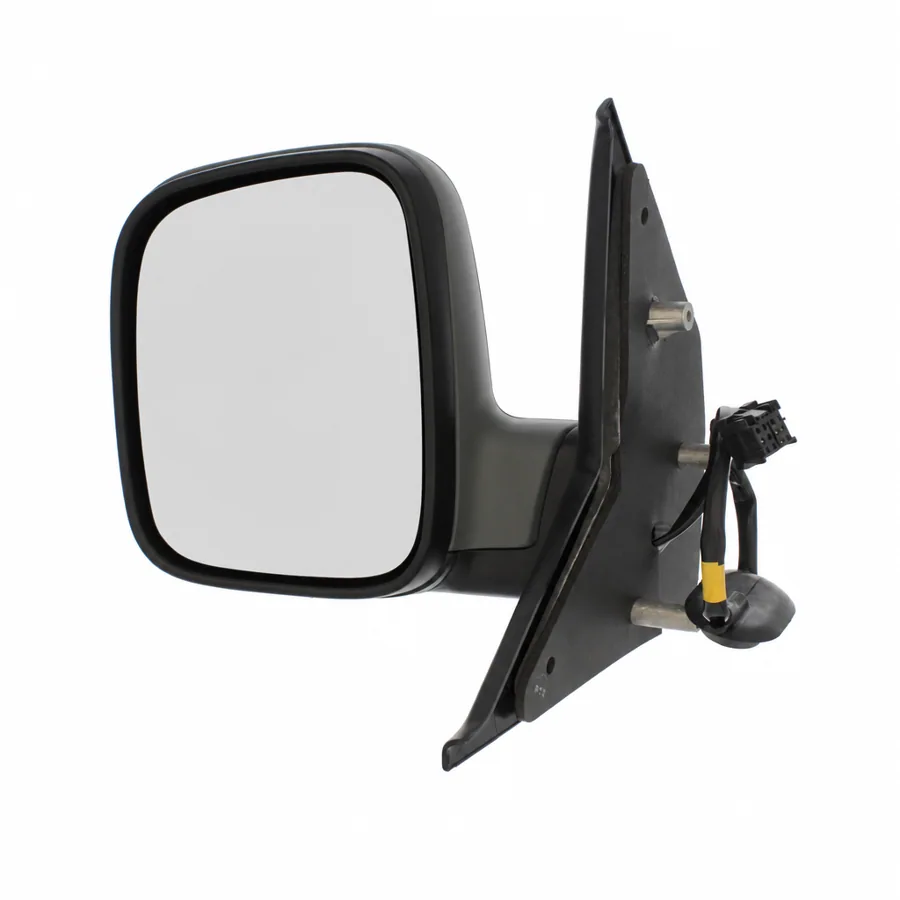 VW Caravelle Left Heated Electric Complete Mirror Unit, Primed (2003–2010) — photograph 2