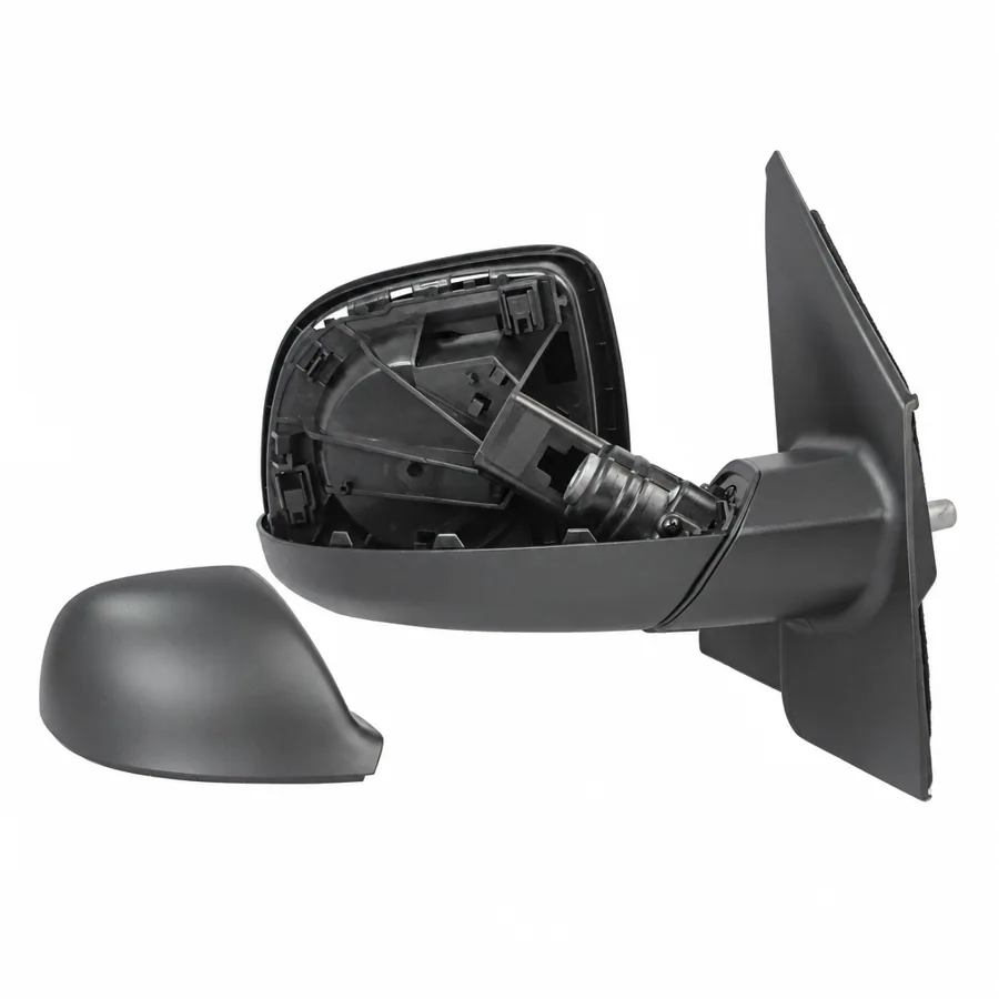 VW Caravelle Right Complete Mirror Unit, Black (2010–2016)