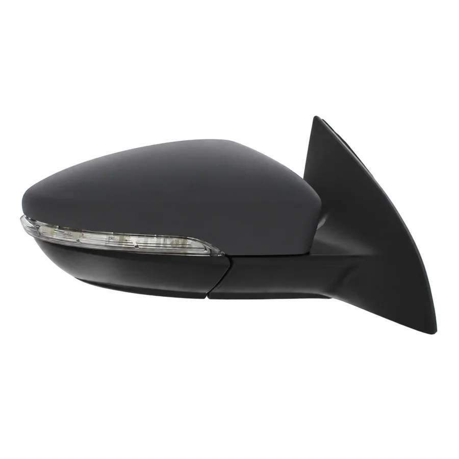 VW CC Right Heated Electric Complete Mirror Unit, Primed (2011–2017) — photograph 2
