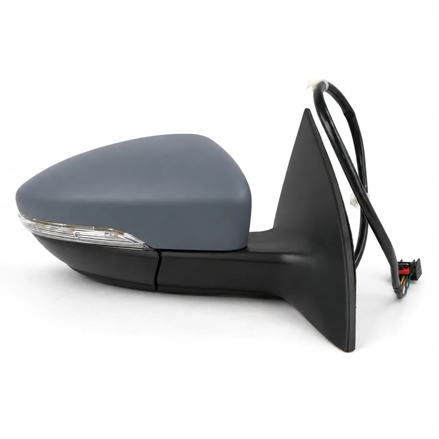 VW CC Right Heated Electric Complete Mirror Unit, Primed (2011–2017)
