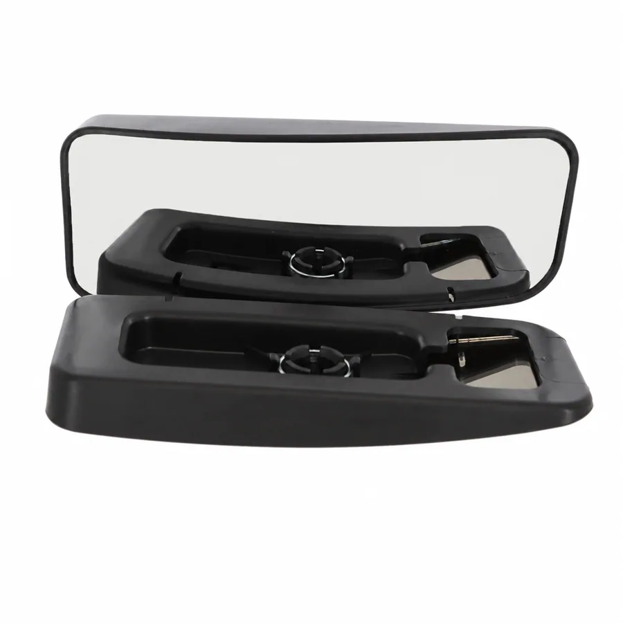 VW Crafter Right Convex Clip-on Mirror Glass (2006–2017) — Lower Dead Angle - To Suit Manual or Heated Mirror - Ball & Rear Socket Type