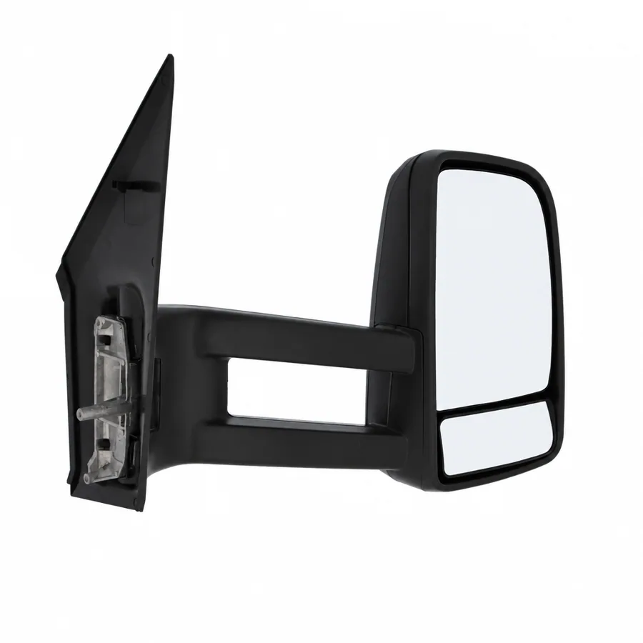 VW Crafter Right Complete Mirror Unit, Black - Textured (2006–2017) — photograph 3