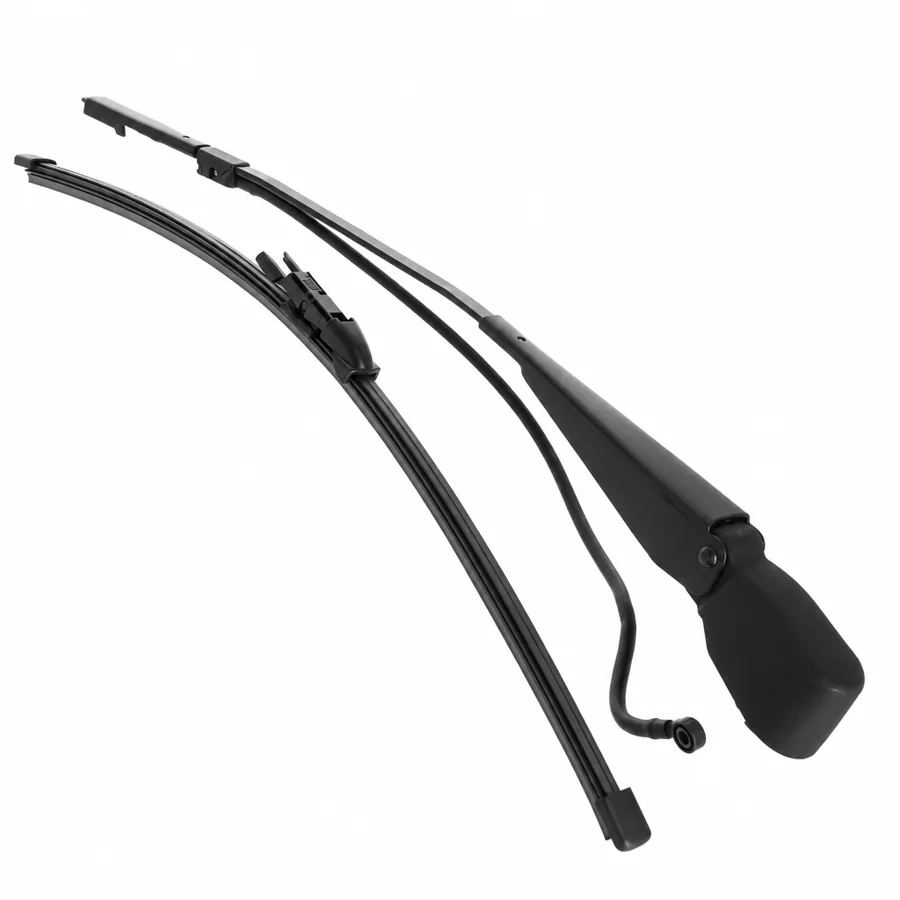 VW Crafter 42 cm Wiper Arm and Blade Set (2006–2017) — Flat (LH) (Includes Washer Kit)