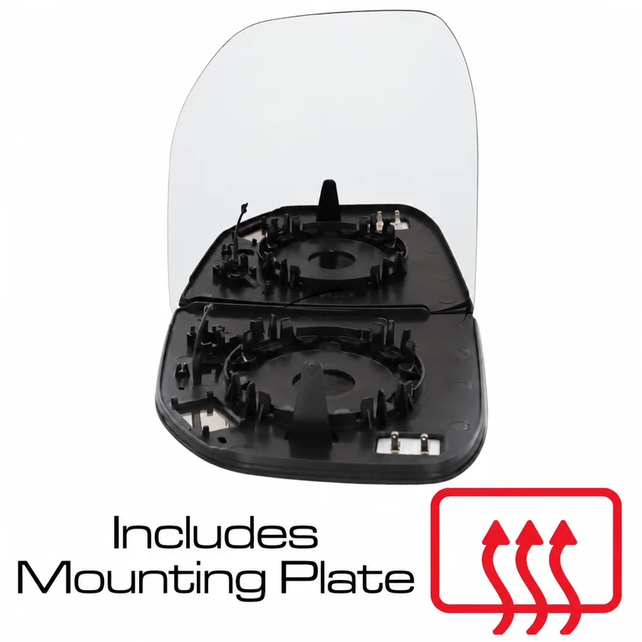 VW e-Transporter Left Heated Convex Mirror Glass (2025 onwards) — Upper Glass