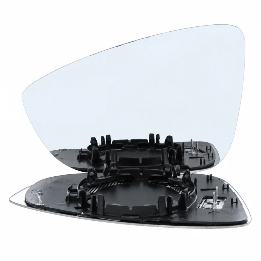 VW Eos Left Heated Convex Clip-on Mirror Glass (2009–2015)