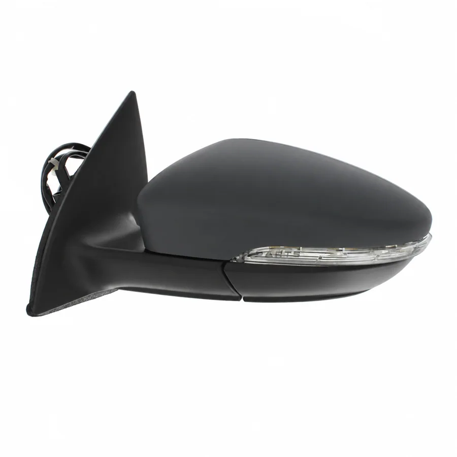 VW Eos Left Heated Electric Complete Mirror Unit, Primed (2009–2015) — photograph 2