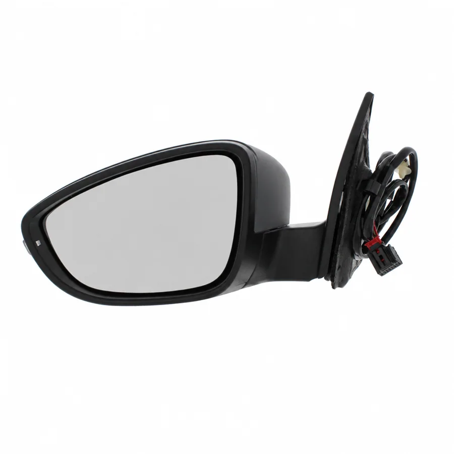 VW Eos Left Heated Electric Complete Mirror Unit, Primed (2009–2015) — photograph 3