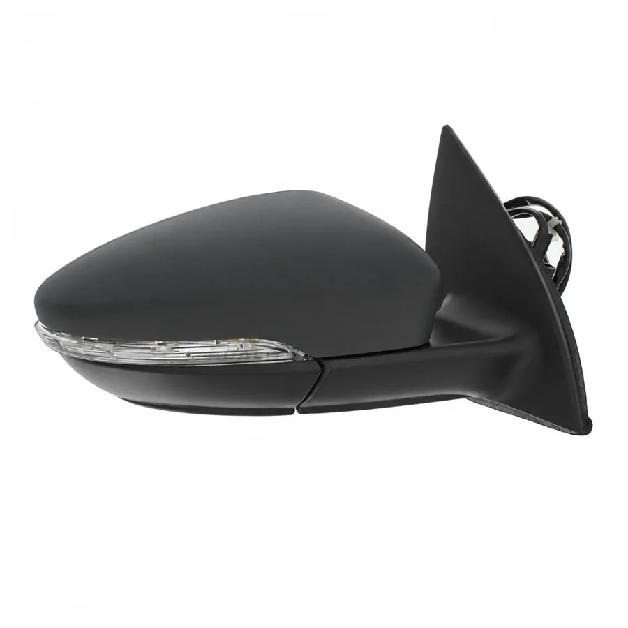 VW Eos Right Heated Electric Complete Mirror Unit, Primed (2009–2015) — photograph 2