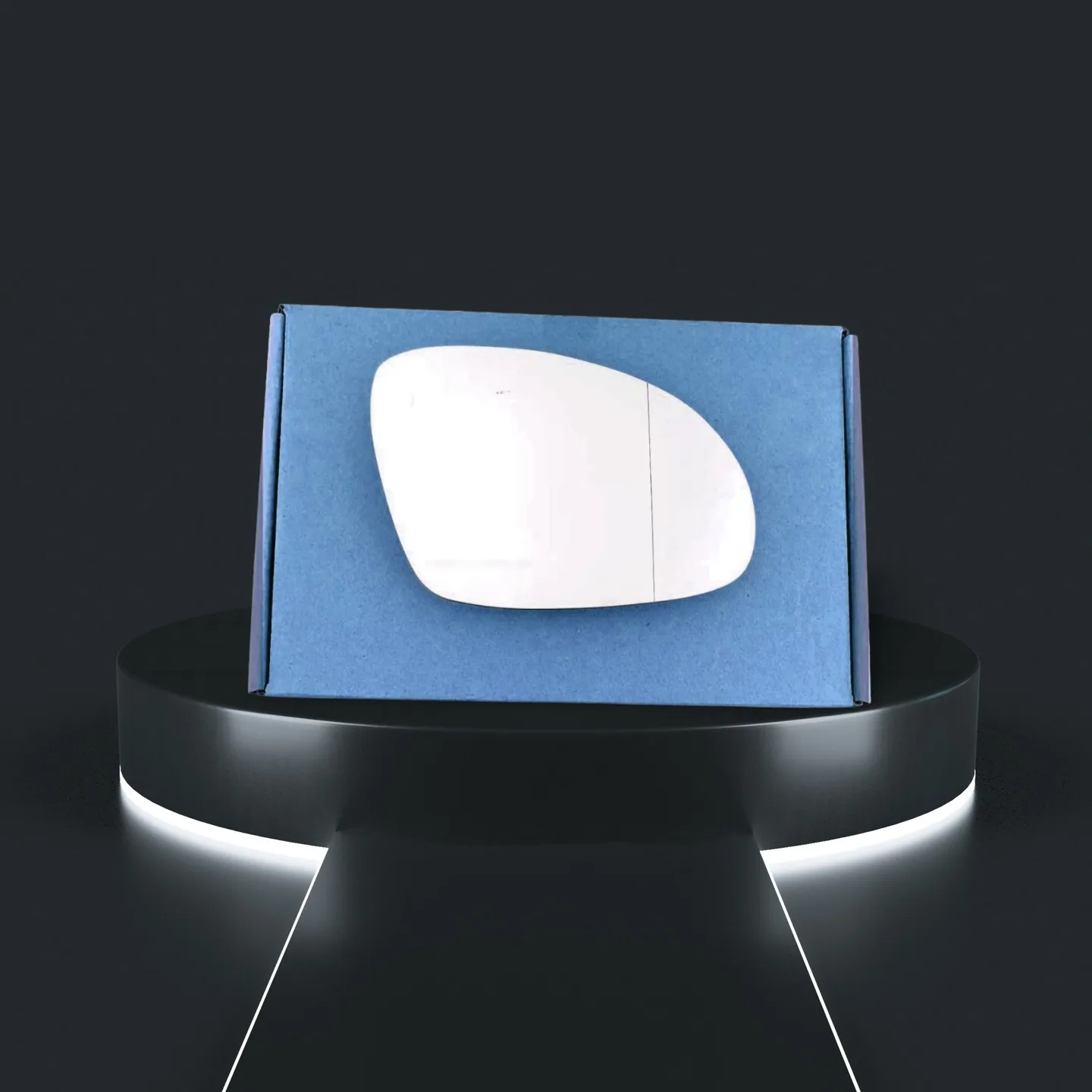 VW Eos Right Wide Angle Stick-on Mirror Glass (2006–2008)