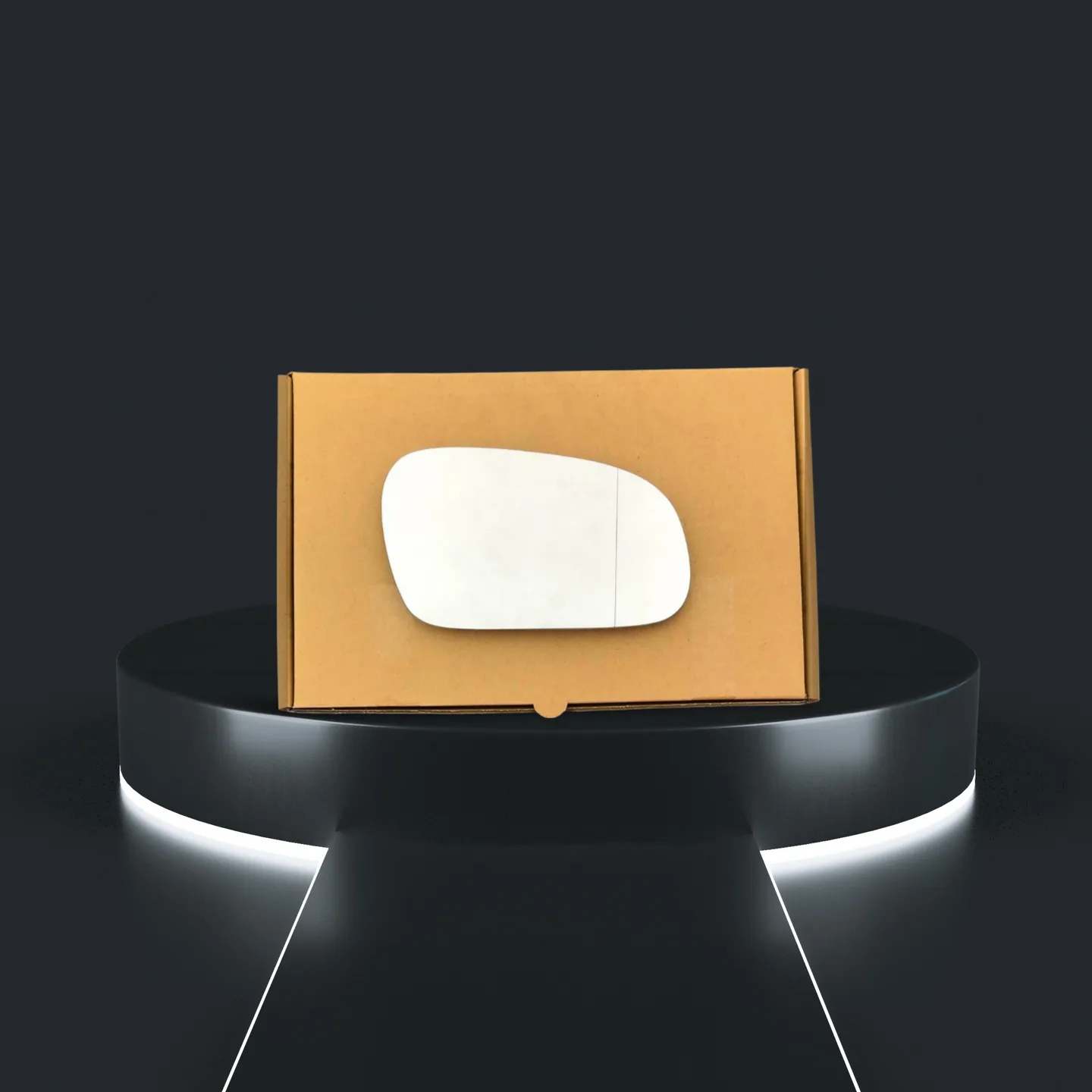 VW Fox Right Convex Stick-on Mirror Glass (2003–2012)