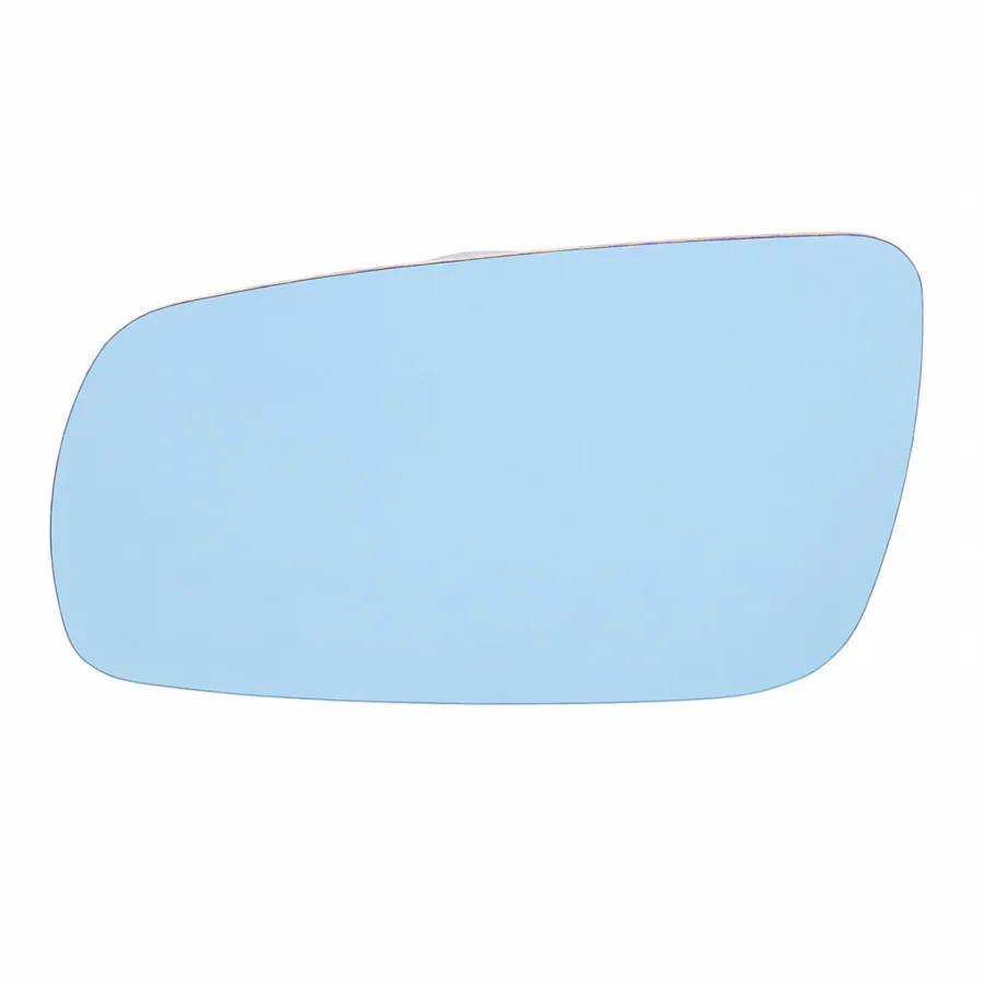 VW Golf Left Heated Convex Clip-on Mirror Glass (1997–2006) — Blue Tinted — photograph 2