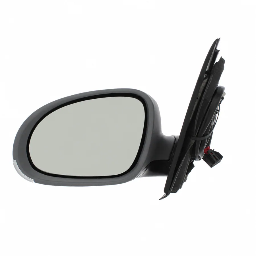 VW Golf Left Heated Electric Complete Mirror Unit, Primed (2003–2010) — photograph 3