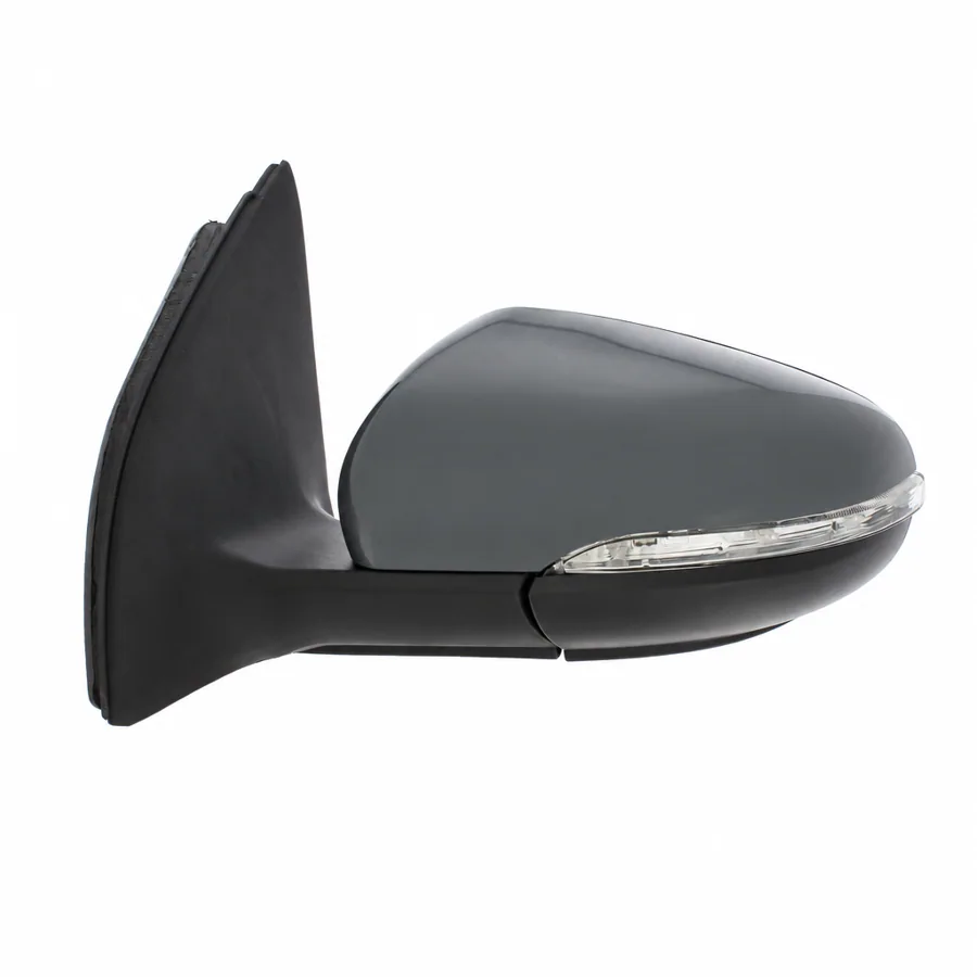 VW Golf Left Heated Electric Complete Mirror Unit, Primed (2009–2013) — photograph 2
