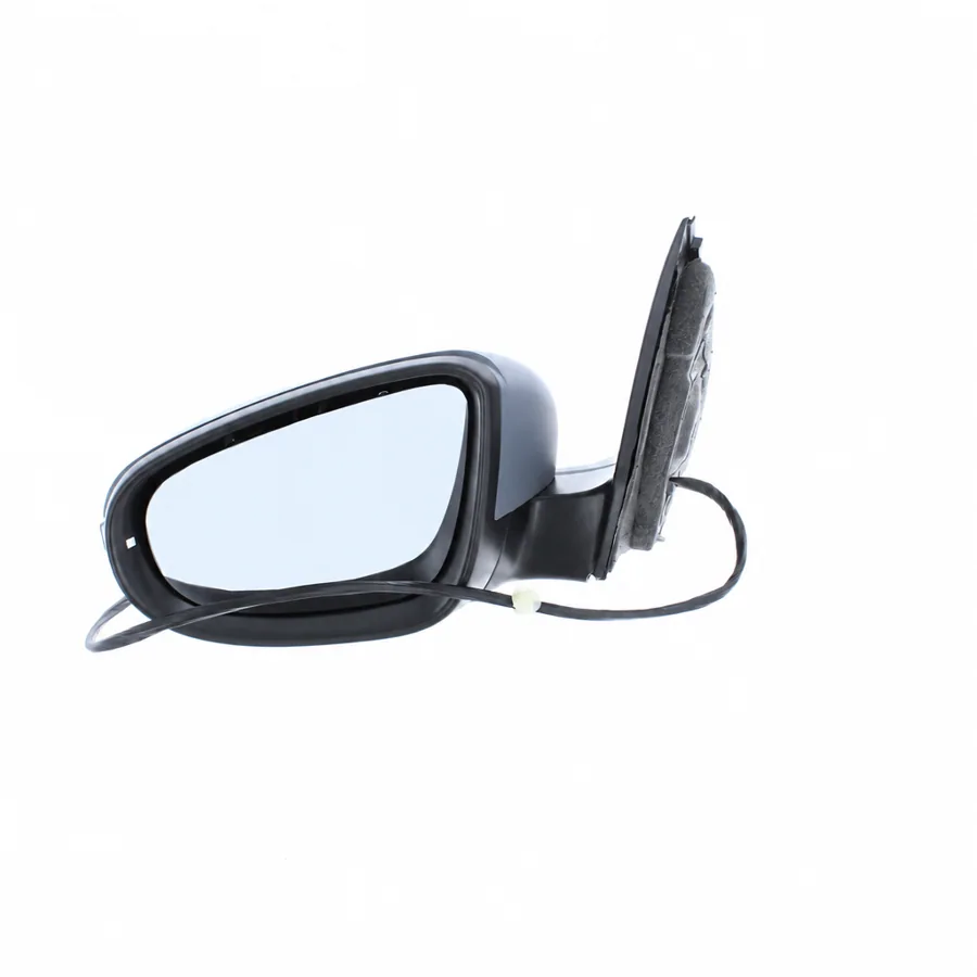 VW Golf Left Heated Power Folding Complete Mirror Unit, Primed (2009–2013) — photograph 2