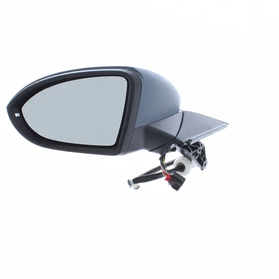VW Golf Left Heated Electric Complete Mirror Unit, Primed (2012–2020) — photograph 2