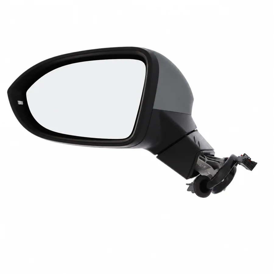 VW Golf Left Heated Electric Complete Mirror Unit, Primed (2020 onwards) — photograph 2