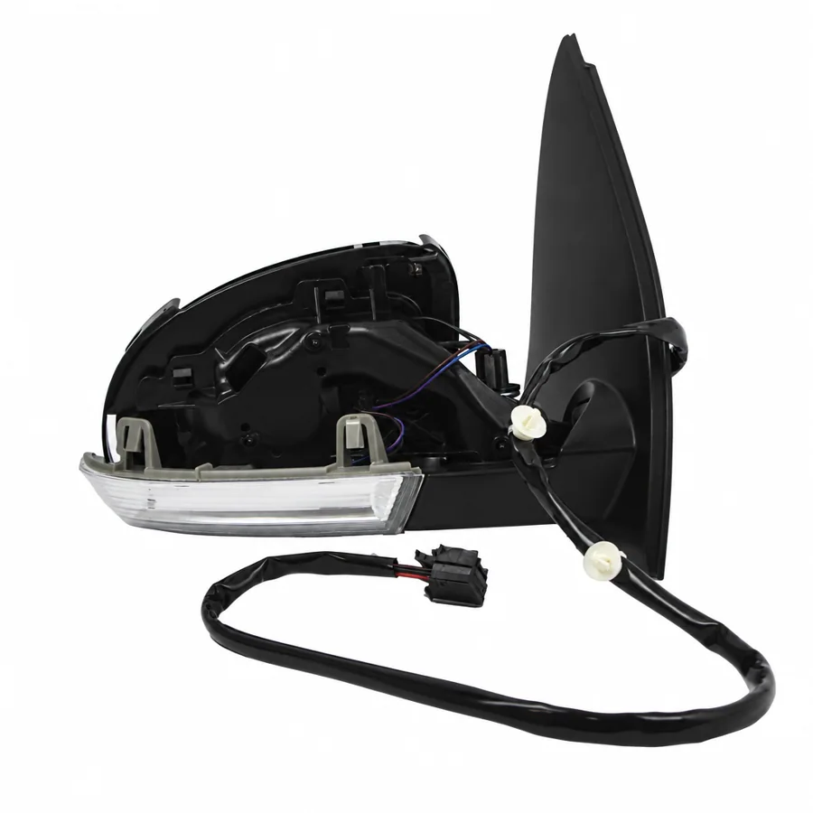 VW Golf Right Heated Electric Complete Mirror Unit, Primed (2003–2010)